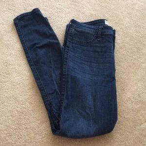 High rise jean legging